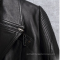 New Design Motorcycle Jacket Genuine Leather Short Jacket Women